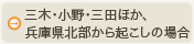 三木・小野・三田、兵庫県北部方面からお越しの場合