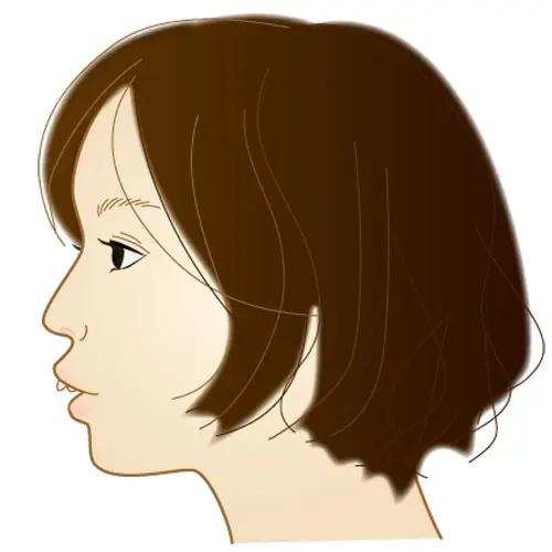 ポカン口のイラスト