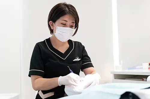プロフェッショナルクリーニングの様子
