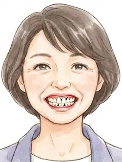 歯周病の人の口元