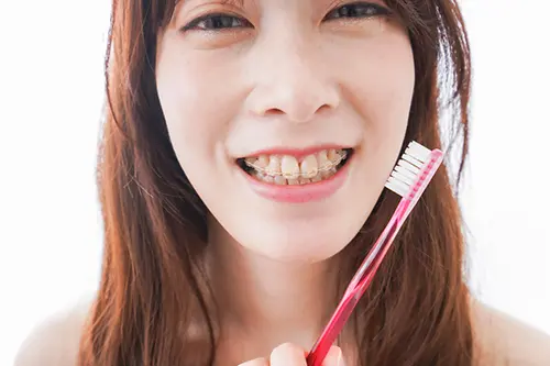 矯正中の歯磨き