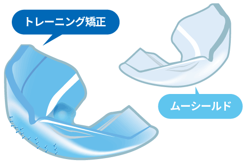 トレーニング矯正とムーシールド
