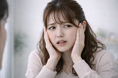 顔の歪みを気にする人