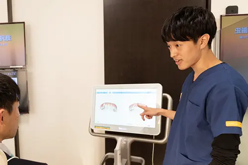 シミュレーションでの治療ゴールの説明